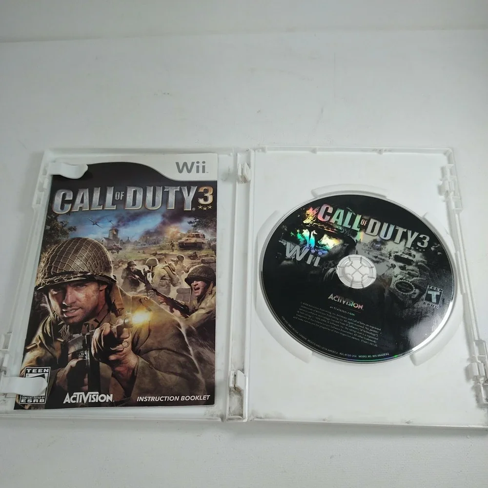 Call of Duty 3 Nintendo Wii 2006 Complete TESTED, WORKS,SUPER CLEAN!!**FAST SHIP
